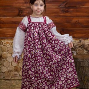 Детский костюм бордовый