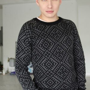 Джемпер серый (мужской) славянские свитера