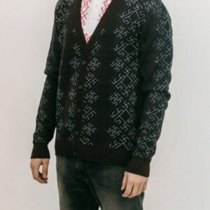 Кардиган с орнаментом славянские свитера