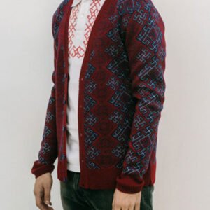 Кардиган с орнаментом славянские свитера