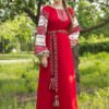 Платье "Этно" красное