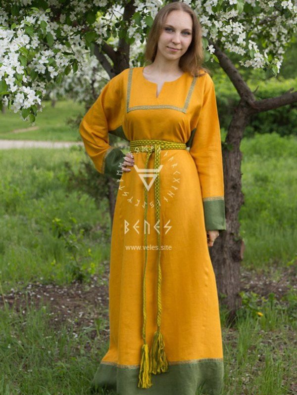 Платье "Хельга" жёлтое