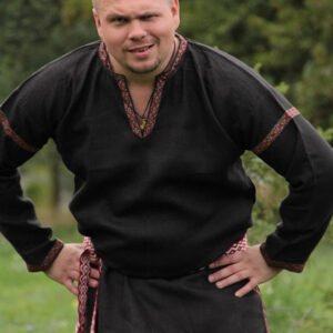 Рубаха в русском стиле чёрная