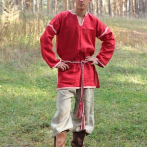 Рубаха в русском стиле красная