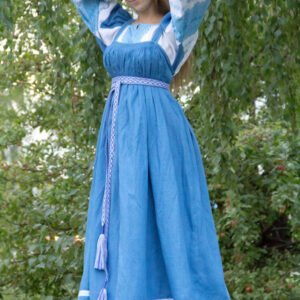 Русский народный костюм голубой