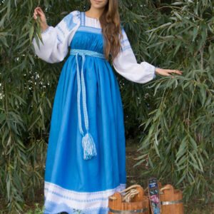 Русский народный костюм голубой