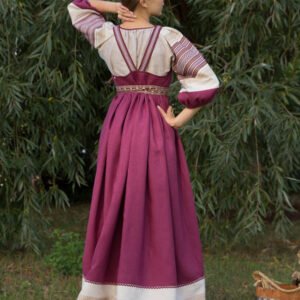 Русский народный костюм розовый