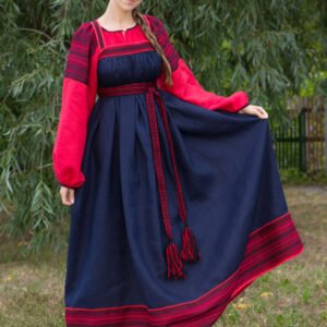 Русский народный костюм синий
