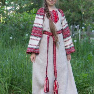 Детское платье "Этно" небелёное