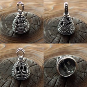 Колокольчик обережный с Семарглами и птицами