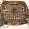 Настольная игра "Хнефатафл" (Тавлеи) кожаный мешок