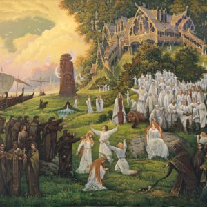 Холст "Гости"