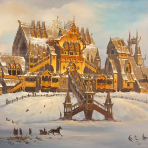 Холст "Зимний день"