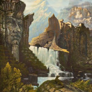 Холст "Исчезнувшая цивилизация"