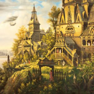 Холст "На солнечном склоне"