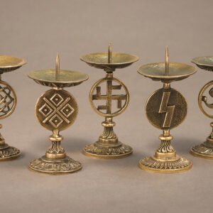 Подсвечник со славянскими символами