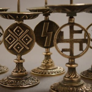 Подсвечник со славянскими символами