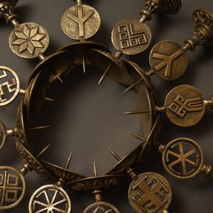 Подсвечник со славянскими символами