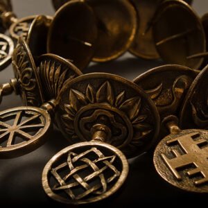 Подсвечник со славянскими символами