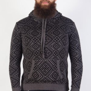 Толстовка чёрно-серая (мужская) славянские свитера